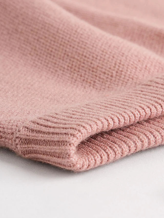 |BabyGirl| Conjunto De 2 Peças De Suéter e Leggings De Tricô Rosa Para Bebê (0 meses a 2 anos)