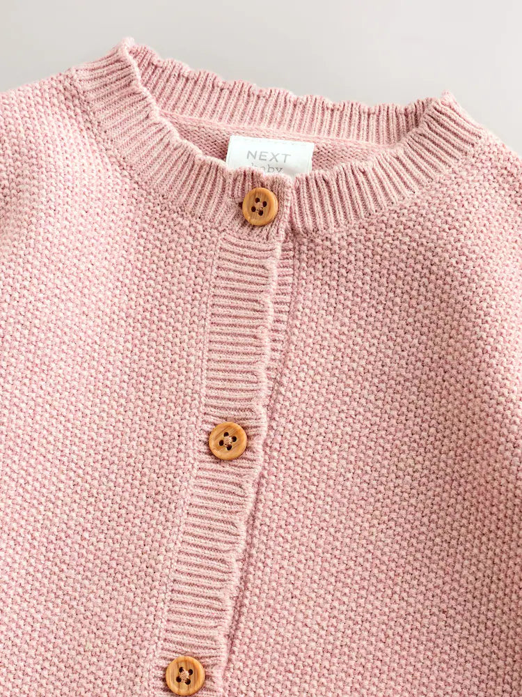 |BabyBoy| Macacão De Tricô Rosa Para Bebê (0 meses a 3 anos)