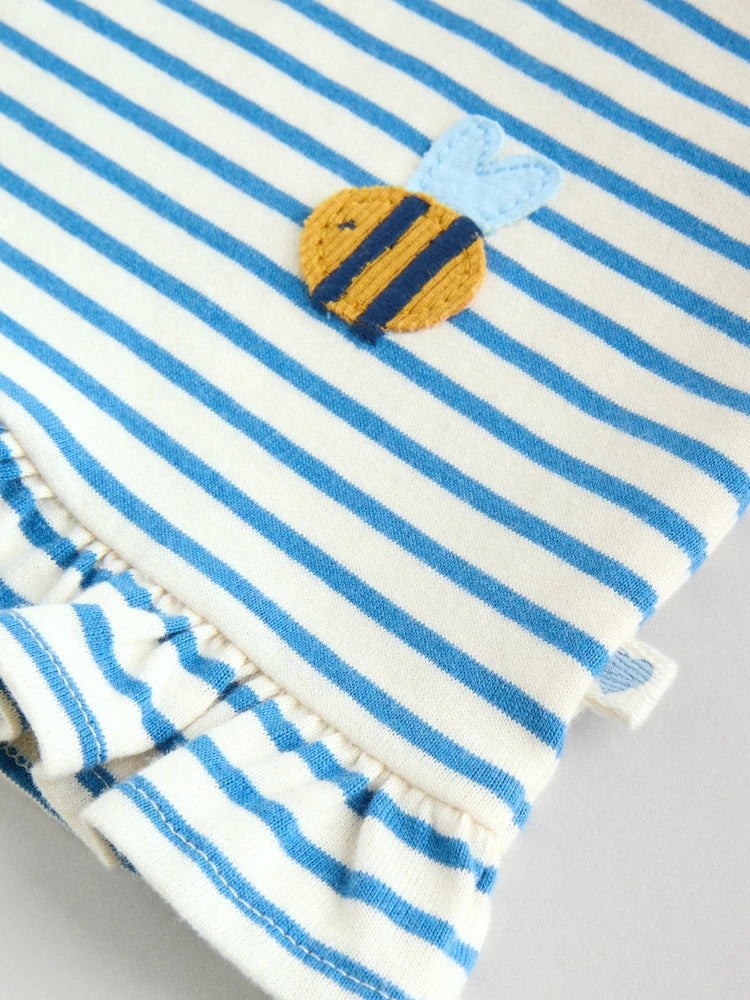 |BabyGirl| Conjunto De Blusa e Leggings De Manga Comprida Vermelho/Azul/Creme, 6 Peças (0 meses a 3 anos)