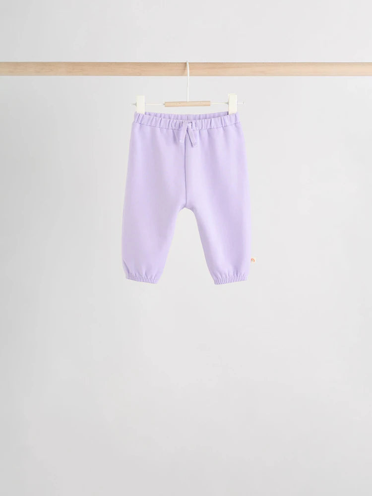 |BabyGirl| Conjunto De 6 Peças De Moletom e Calça De Moletom Roxo/Rosa/Azul Para Bebê (0 meses a 2 anos)