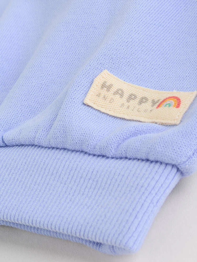 |BabyGirl| Conjunto De 6 Peças De Moletom e Calça De Moletom Roxo/Rosa/Azul Para Bebê (0 meses a 2 anos)