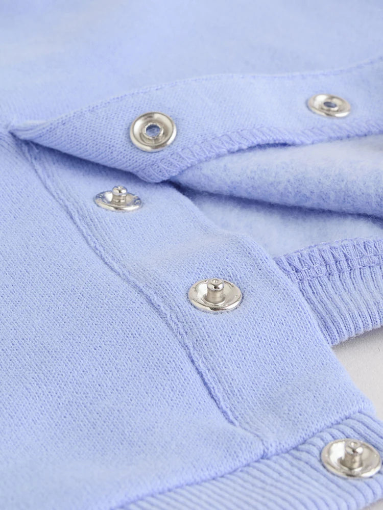 |BabyGirl| Conjunto De 6 Peças De Moletom e Calça De Moletom Roxo/Rosa/Azul Para Bebê (0 meses a 2 anos)