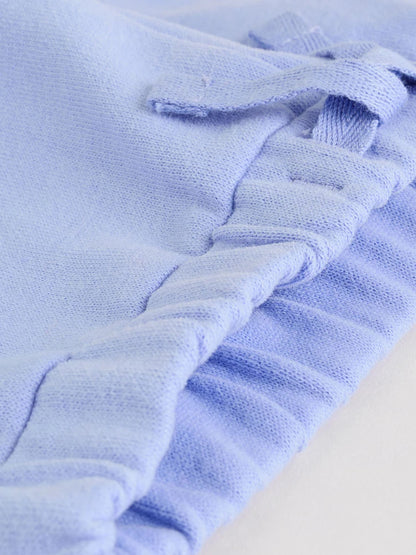 |BabyGirl| Conjunto De 6 Peças De Moletom e Calça De Moletom Roxo/Rosa/Azul Para Bebê (0 meses a 2 anos)