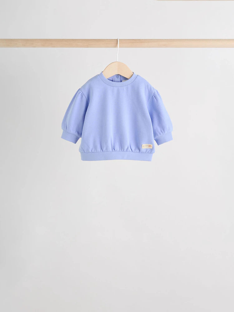 |BabyGirl| Conjunto De 6 Peças De Moletom e Calça De Moletom Roxo/Rosa/Azul Para Bebê (0 meses a 2 anos)