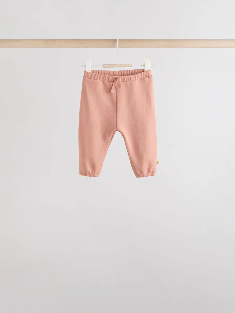|BabyGirl| Conjunto De 6 Peças De Moletom e Calça De Moletom Infantil Verde Sálvia/Ferrugem/creme (0 meses a 2 anos)