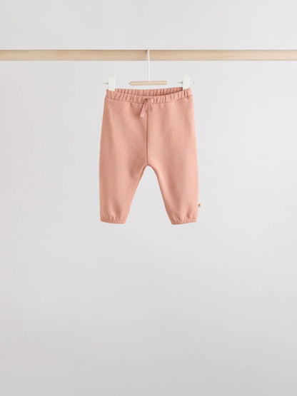 |BabyGirl| Conjunto De 6 Peças De Moletom e Calça De Moletom Infantil Verde Sálvia/Ferrugem/creme (0 meses a 2 anos)