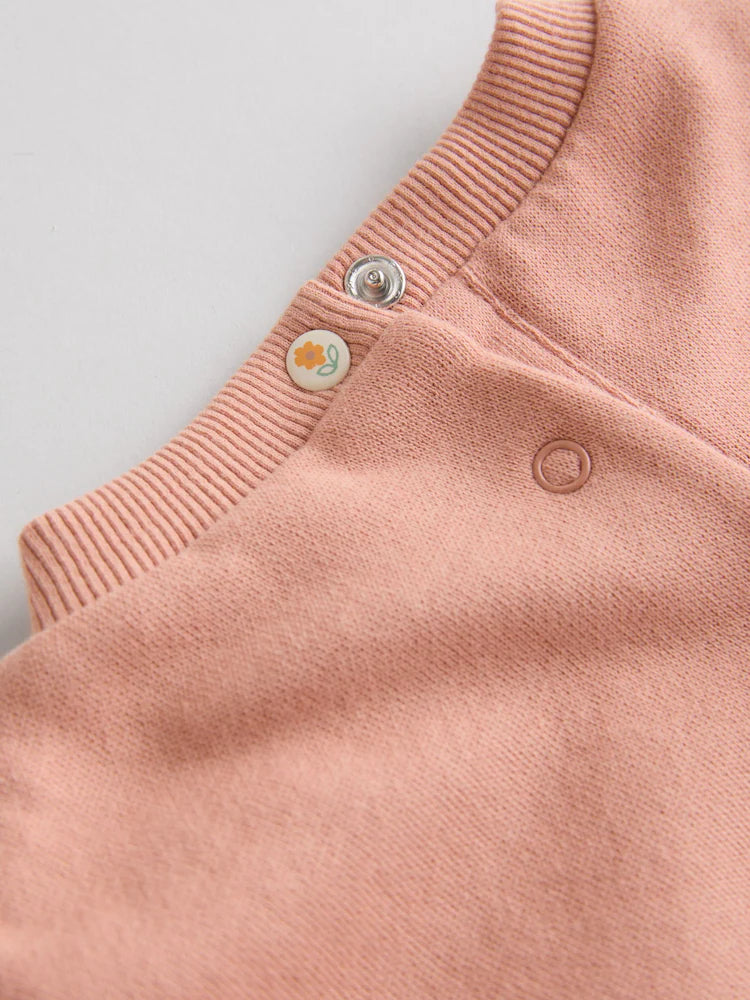 |BabyGirl| Conjunto De 6 Peças De Moletom e Calça De Moletom Infantil Verde Sálvia/Ferrugem/creme (0 meses a 2 anos)