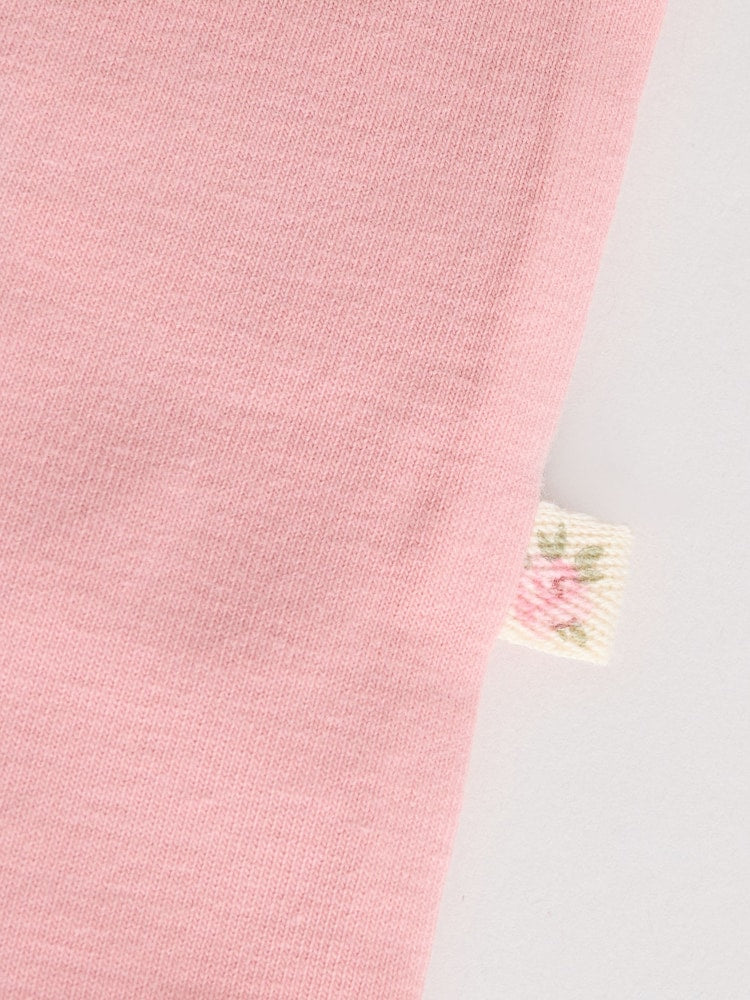 |BabyGirl| Conjunto De 6 Peças De Blusa e Leggings De Manga Comprida Com Personagem Coelho Rosa/Creme