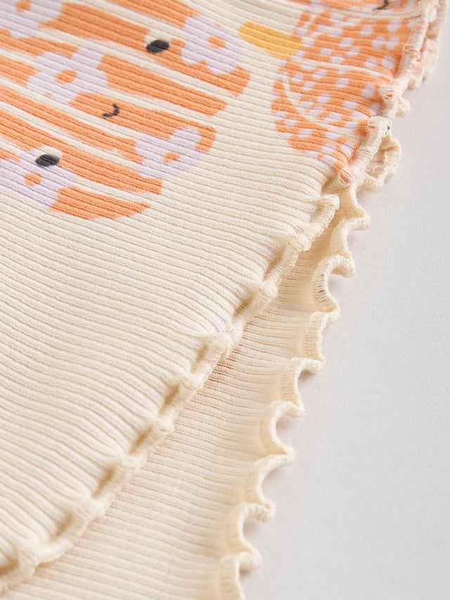 |BabyGirl| Conjunto De 2 Peças De Blusa e Leggings De Abóbora De Halloween Creme/Rosa Para bebê (0 meses a 2 anos)