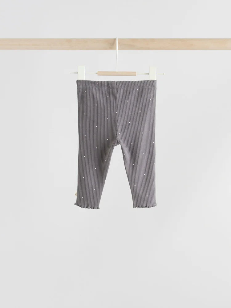 |BabyGirl| Conjunto De 3 Peças De Blusa e Leggings De Manga Comprida Com Colete Floral Cinza para bebê (0 meses a 2 anos)