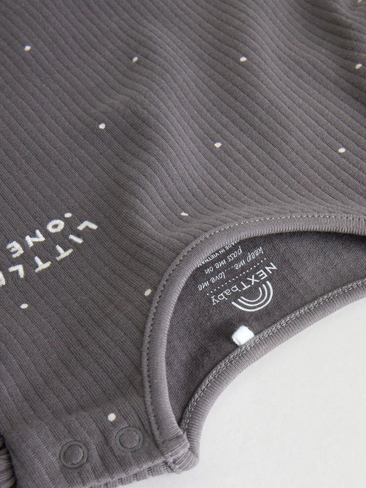 |BabyGirl| Conjunto De 3 Peças De Blusa e Leggings De Manga Comprida Com Colete Floral Cinza para bebê (0 meses a 2 anos)