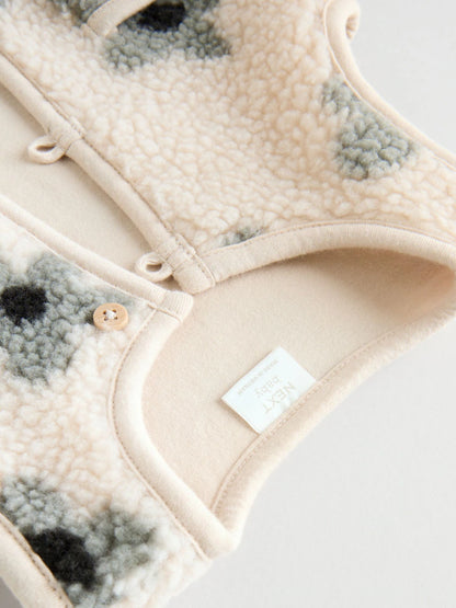 |BabyGirl| Conjunto De 3 Peças De Blusa e Leggings De Manga Comprida Com Colete Floral Cinza para bebê (0 meses a 2 anos)