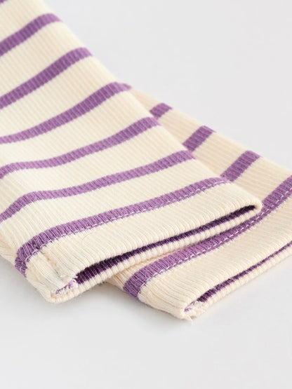 |BabyGirl| Conjunto De Blusa e Leggings De Manga Comprida Para Bebês, 2 Peças (0 meses a 2 anos)