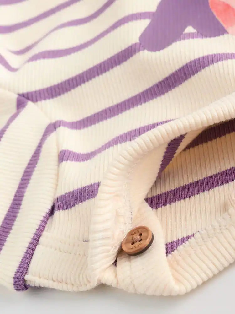 |BabyGirl| Conjunto De Blusa e Leggings De Manga Comprida Para Bebês, 2 Peças (0 meses a 2 anos)