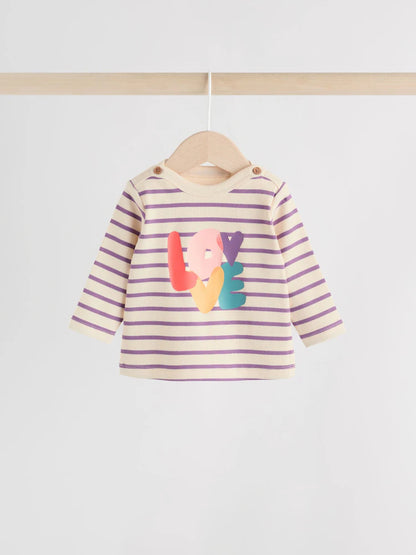 |BabyGirl| Conjunto De Blusa e Leggings De Manga Comprida Para Bebês, 2 Peças (0 meses a 2 anos)