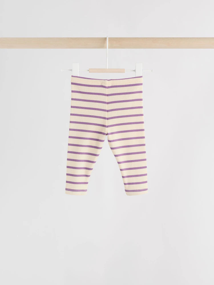|BabyGirl| Conjunto De Blusa e Leggings De Manga Comprida Para Bebês, 2 Peças (0 meses a 2 anos)