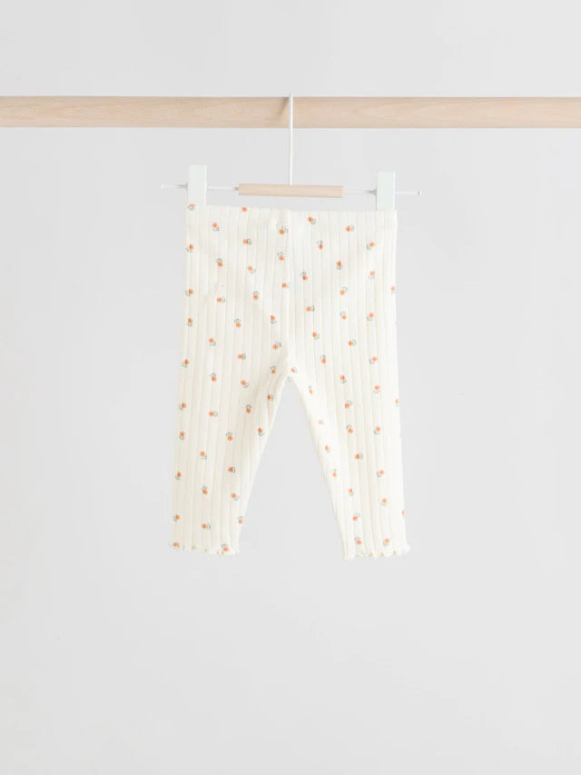 |BabyGirl| Conjunto De 2 Peças De Suéter e Leggings Com Babados e Gola Alta Verde Sálvia/Creme (0 meses a 2 anos)