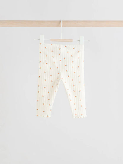 |BabyGirl| Conjunto De 2 Peças De Suéter e Leggings Com Babados e Gola Alta Verde Sálvia/Creme (0 meses a 2 anos)