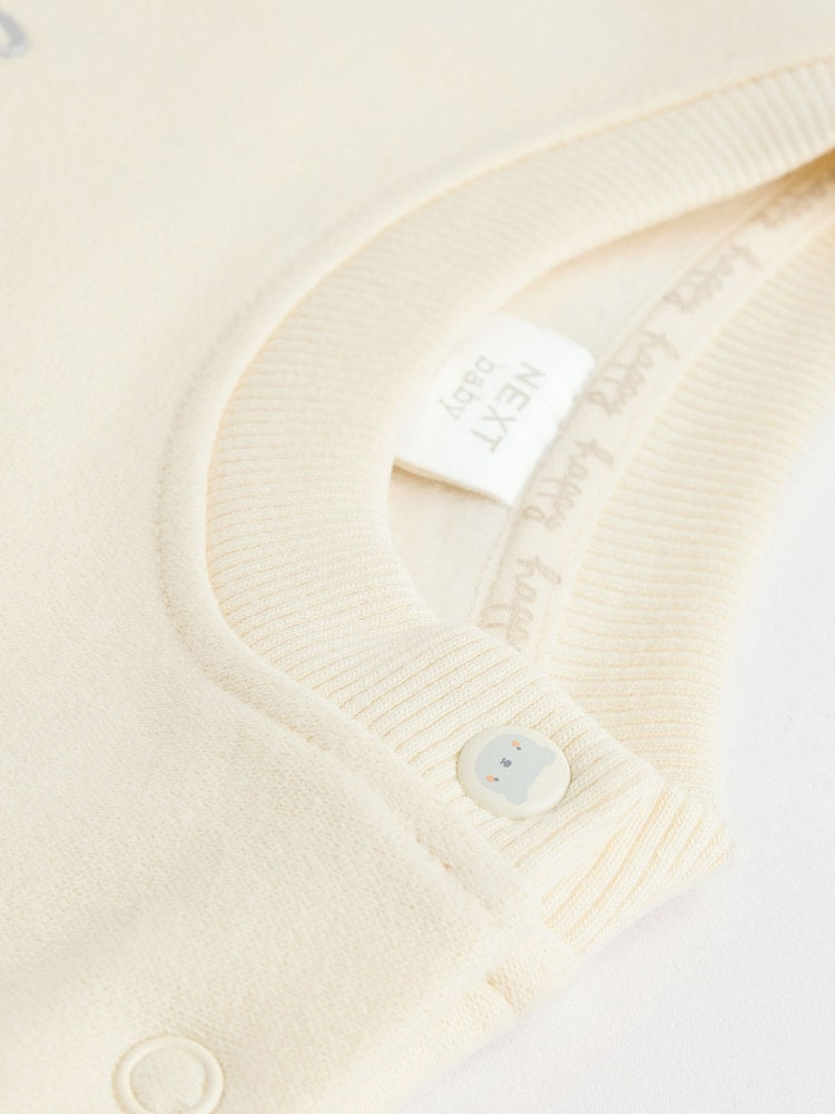 |BabyGirl| Conjunto De Suéter e Leggings Creme Para Bebê, 2 Peças (0 meses a 2 anos)