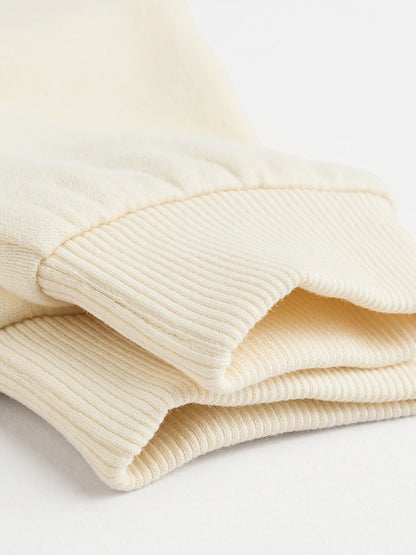 |BabyGirl| Conjunto De Suéter e Leggings Creme Para Bebê, 2 Peças (0 meses a 2 anos)