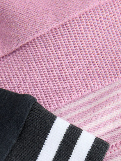 |Girl| Conjunto De Blusa e Leggings De Manga Comprida Roxas Da Princesa Disney (3 meses a 7 anos)