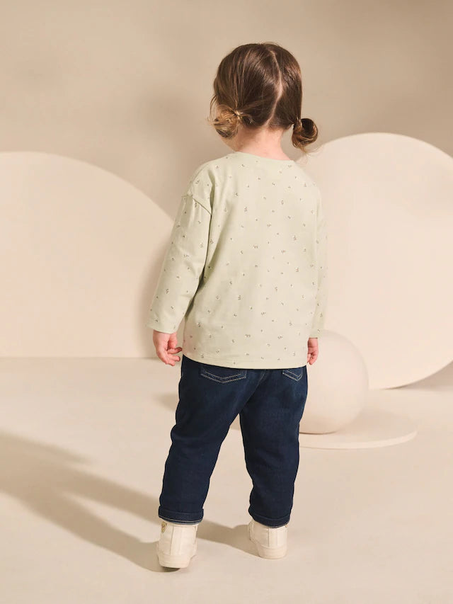 |Girl| Camiseta Manga Comprida Green Fairy (3 meses a 7 anos)