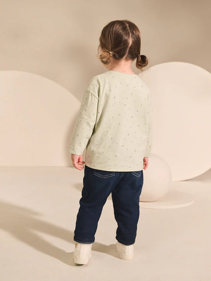 |Girl| Camiseta Manga Comprida Green Fairy (3 meses a 7 anos)