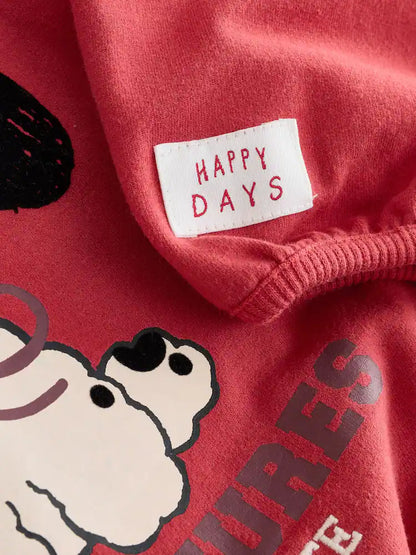 |Girl| Conjunto De Blusa De Manga Comprida e Calça Cano Red Dog (3 meses a 7 anos)