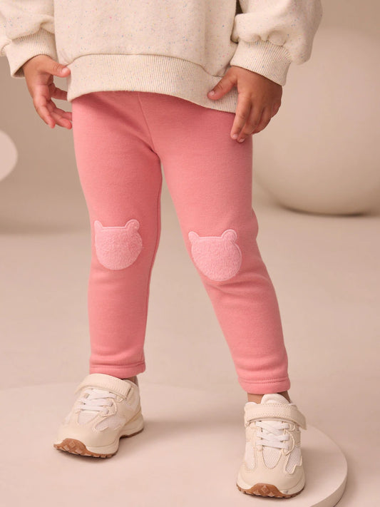 |Girl| Leggings Rosa Aconchegantes (3 meses a 7 anos)