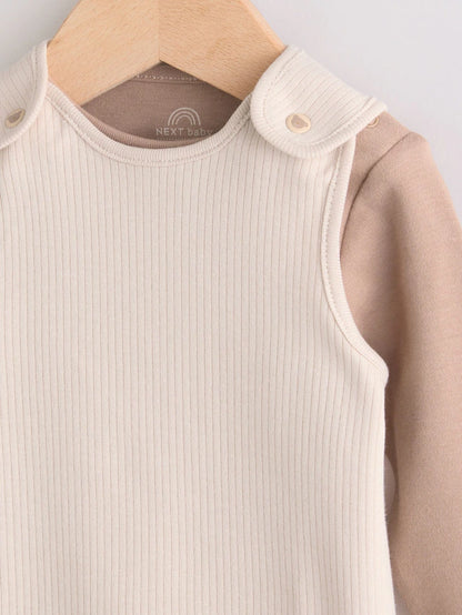 |BabyGirl| Conjunto De Macacão e Macacão De Malha Neutra Para Bebê (0 meses a 2 anos)