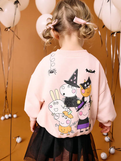 |Girl| Vestido Tutu Rosa Para Halloween Da Peppa Pig (3 meses a 7 anos)