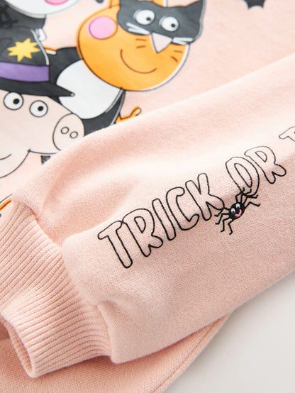 |Girl| Vestido Tutu Rosa Para Halloween Da Peppa Pig (3 meses a 7 anos)