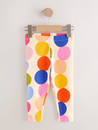 |Girl| Pacote Com 5 Leggings Caneladas Arco-íris (3 meses a 7 anos)