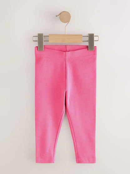 |Girl| Pacote Com 5 Leggings Caneladas Arco-íris (3 meses a 7 anos)