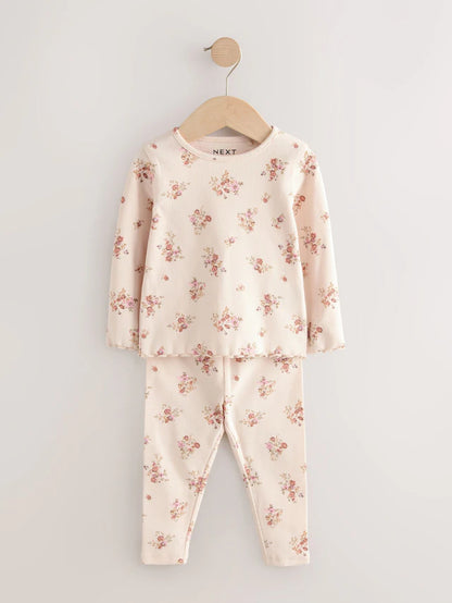 |Girl| Conjunto De Blusa e Legging Rosa, Pacote Com 3 (3 meses a 7 anos)
