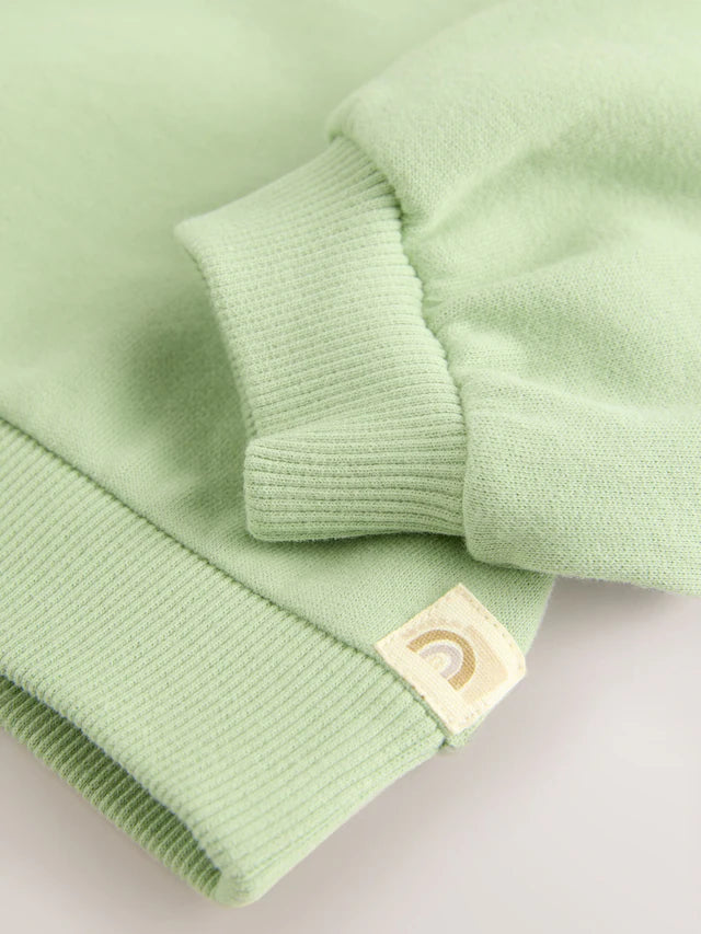 |Girl| Moletom Sage Green Crew (3 meses a 7 anos)