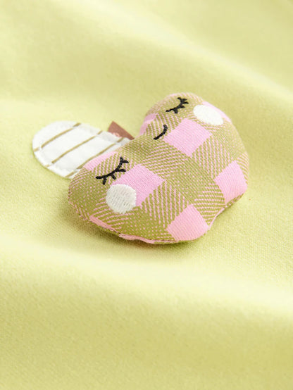 |Girl| Moletom Com Gola Redonda e Estampa De Maçã Verde-Limão (3 meses a 7 anos)