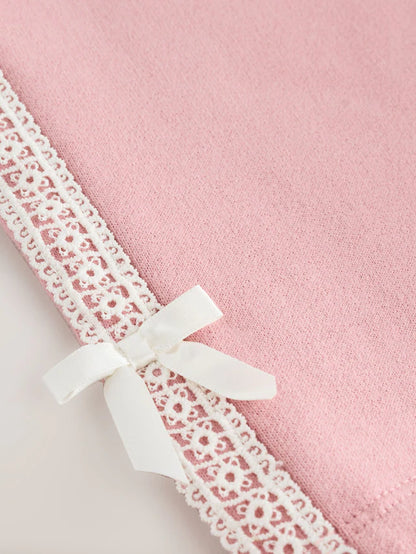 |Girl| Conjunto De Moletom Barbie Creme/Rosa e Calça Jogger De Perna Larga (3 meses a 7 anos)