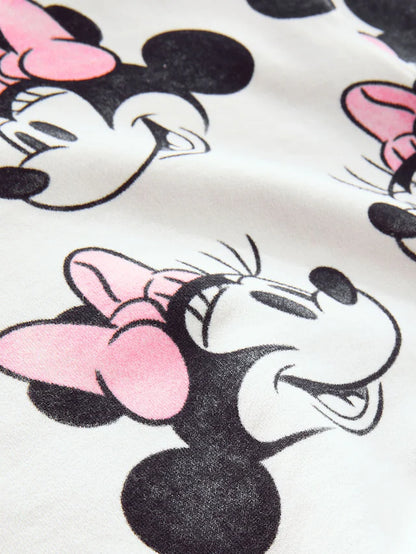|Girl| Conjunto De Moletom e Leggings Disney Minnie Mouse Creme (3 meses a 7 anos)
