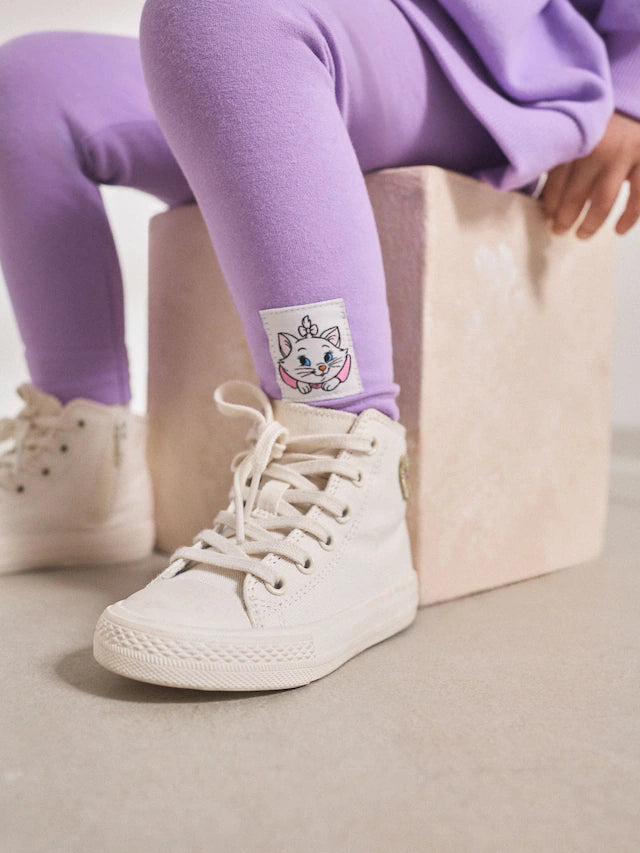 |Girl| Conjunto De Moletom e Leggings Lilás Roxo Disney Aristocats (3 meses a 7 anos)