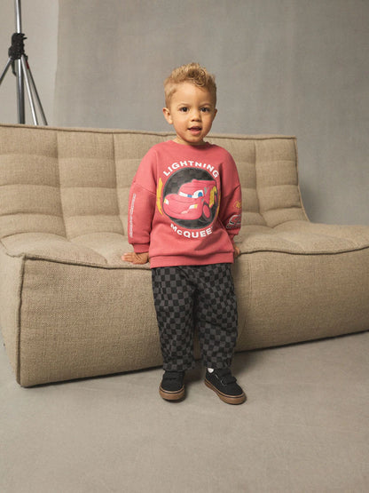 |Boy| Conjunto De Moletom e Calça De Moletom Red Charcoal Cars Crew (9 meses a 8 anos)