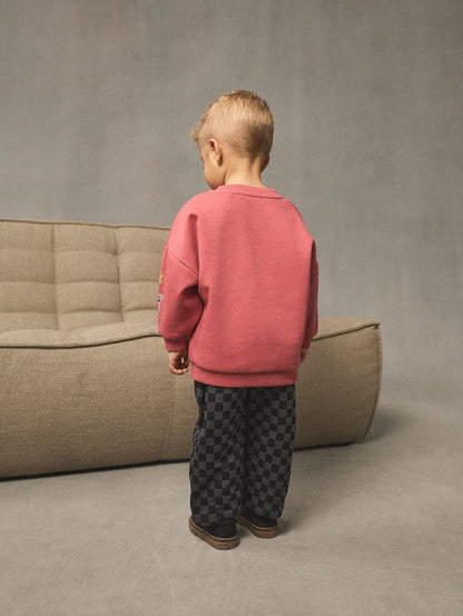 |Boy| Conjunto De Moletom e Calça De Moletom Red Charcoal Cars Crew (9 meses a 8 anos)