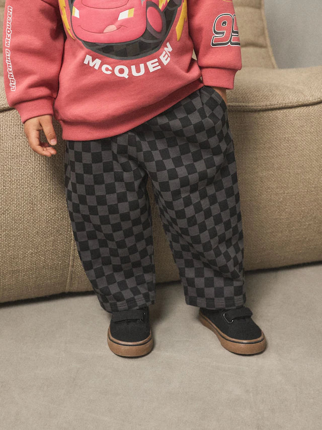 |Boy| Conjunto De Moletom e Calça De Moletom Red Charcoal Cars Crew (9 meses a 8 anos)