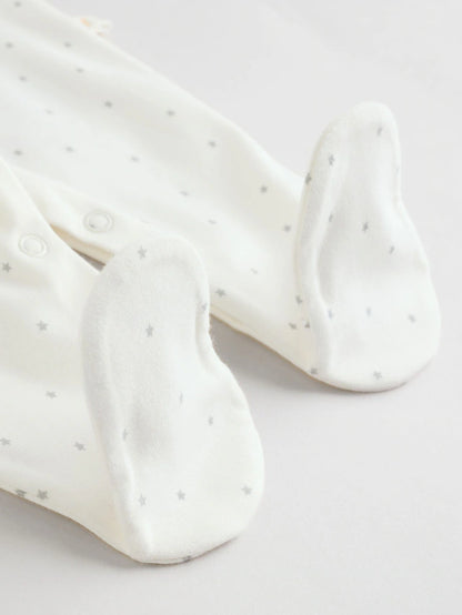 |BabyBoy| Pacote Com 3 Macacões De Dormir White Ground (0-2 anos)