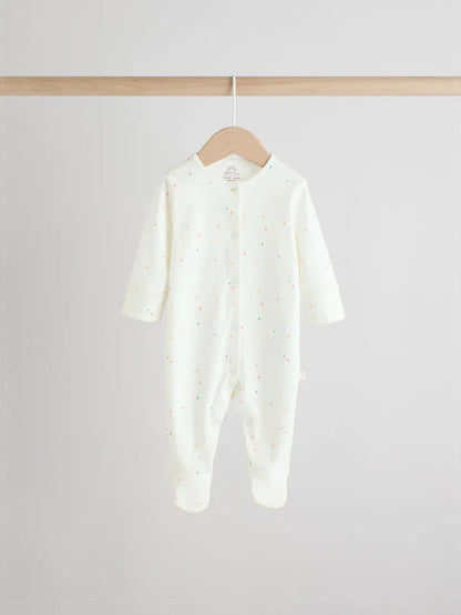 |BabyBoy| Pacote Com 3 Macacões De Dormir White Ground (0-2 anos)