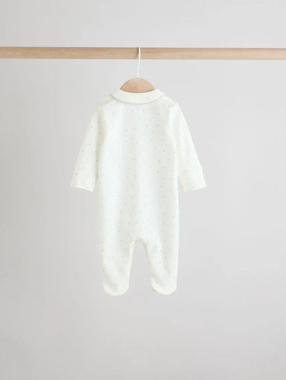 |BabyBoy| Pacote Com 3 Macacões De Dormir White Ground (0-2 anos)