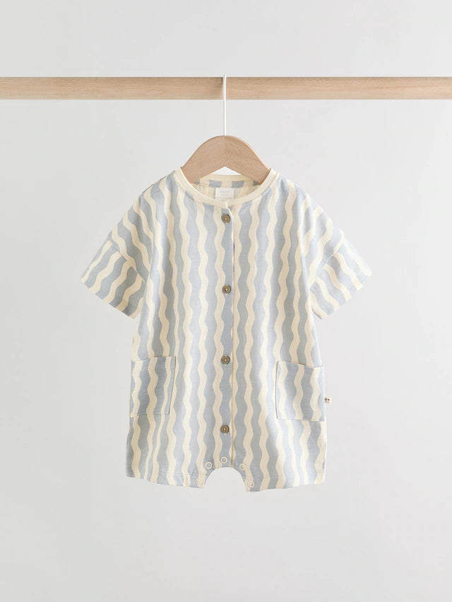 |BabyBoy| Macacão Infantil Listrado Minerals, Pacote com 2