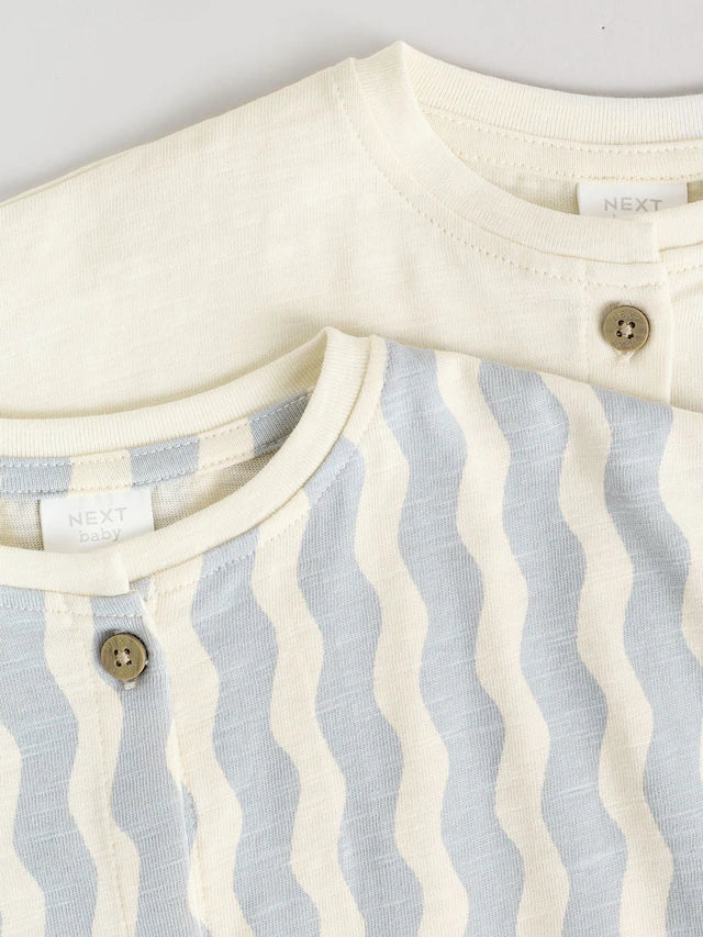 |BabyBoy| Macacão Infantil Listrado Minerals, Pacote com 2