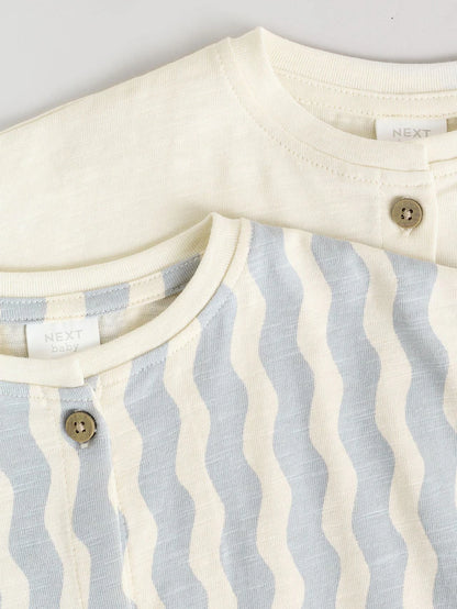 |BabyBoy| Macacão Infantil Listrado Minerals, Pacote com 2