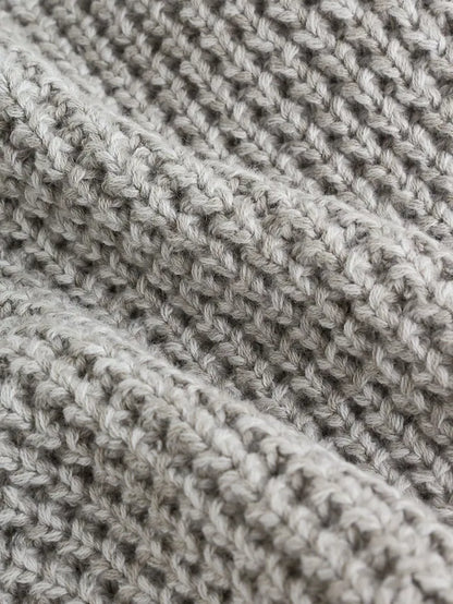 |BabyGirl| Cardigan De Tricô Com Flores De Crochê Cinza Para Bebê (0 meses a 3 anos)